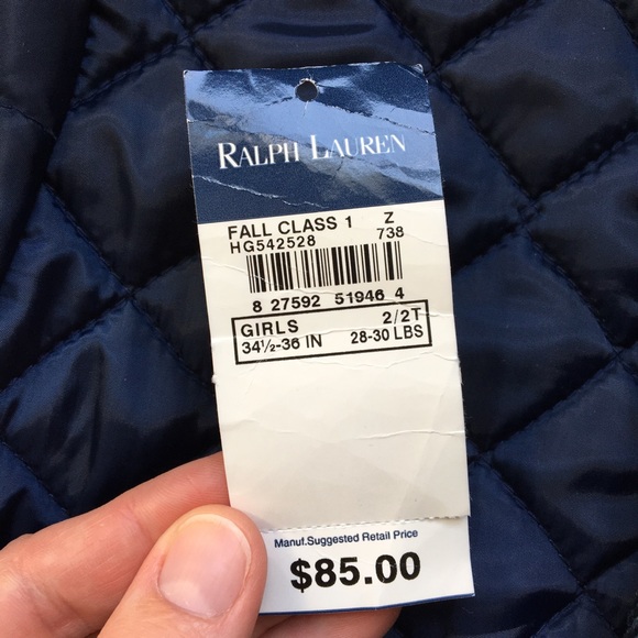 Ralph Lauren Quilted Barn Jacket (2T) - Picture 7 of 8